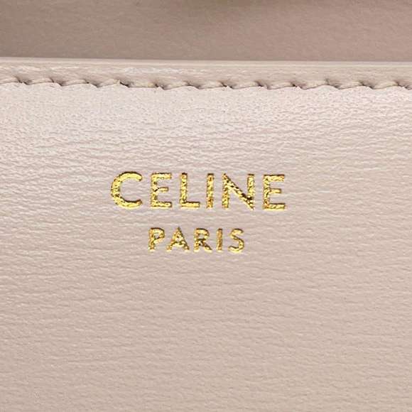 Celine Chain Shoulder Bag Triomphe Leather - Picture 10 of 12